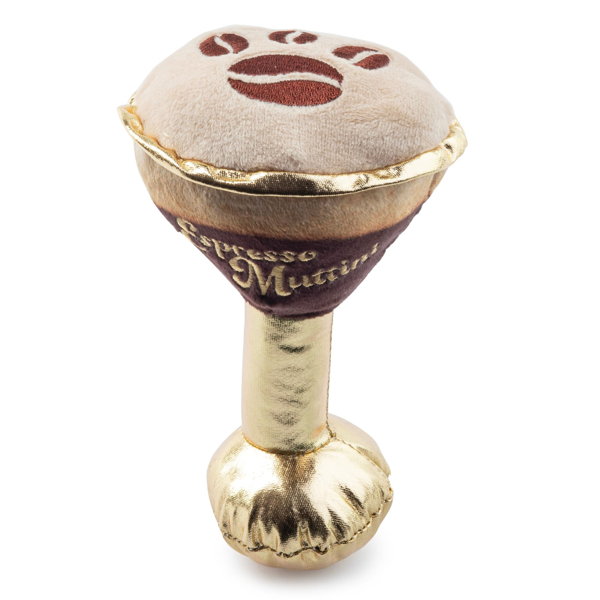 Haute Diggity Dog Espresso Muttini Plush Dog Toy for Small, Medium & Large Dogs, Interactive Funn... | Amazon (US)