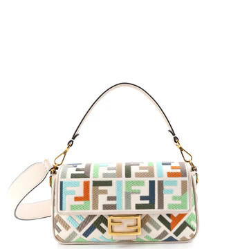 Baguette NM Bag Zucca Embroidered Canvas Medium | Rebag