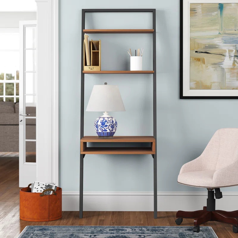 Alanood Solid Wood Top Leaning / Ladder Desk | Wayfair North America