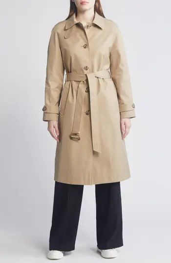 Water Resistant Belted Single Breasted Trench Coat | Nordstrom