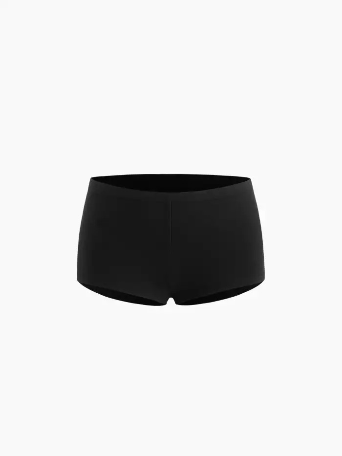 Knit Fabric CDR Low Rise Micro Shorts  For Daily Casual | Cider
