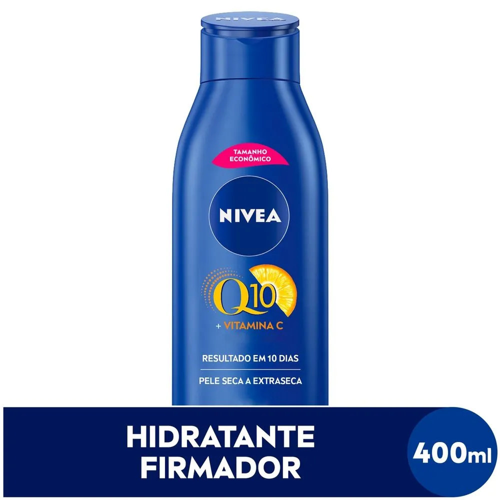 HIDRATANTE NIVEA FIRMADOR Q10 VITAMINA C PELE SECA 400ML - Pague Menos | Medicamentos e Manipula... | Pague Menos BR