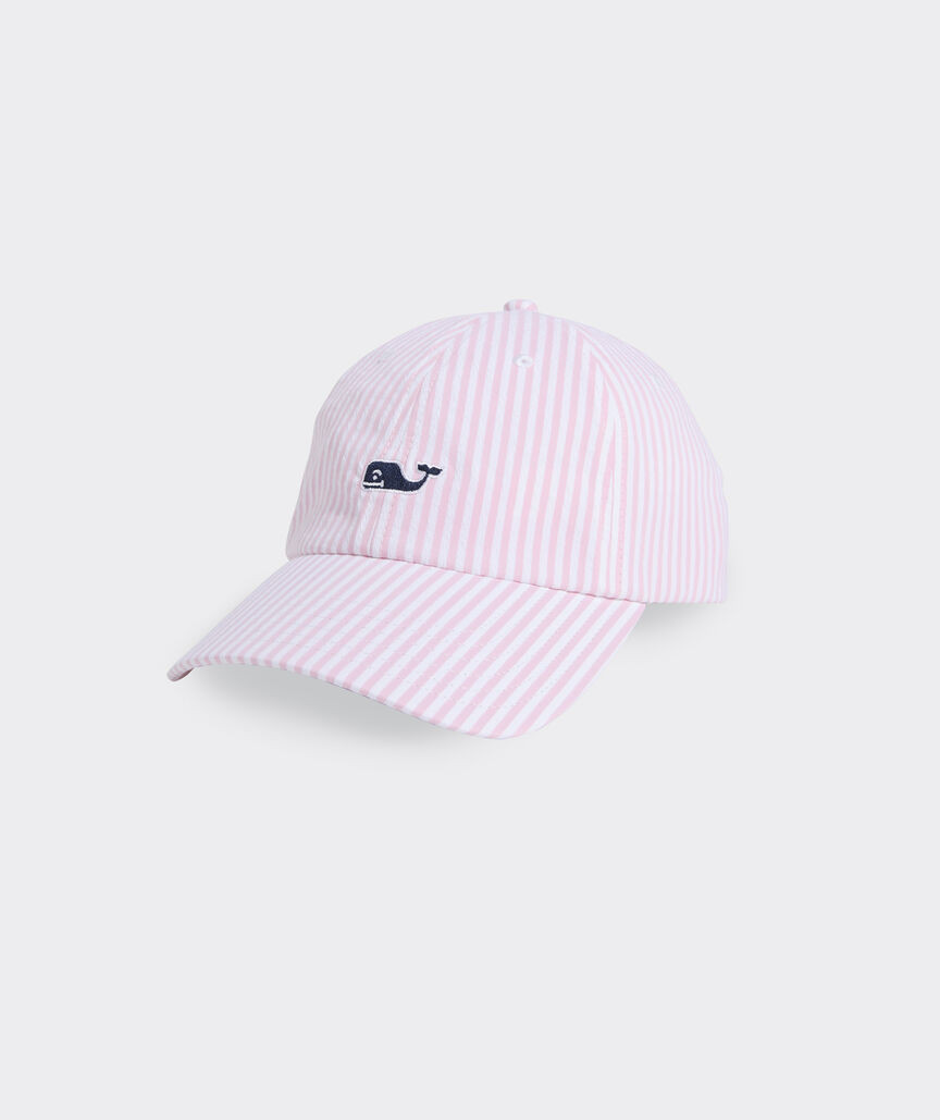 Harbor Seersucker Baseball Hat | vineyard vines