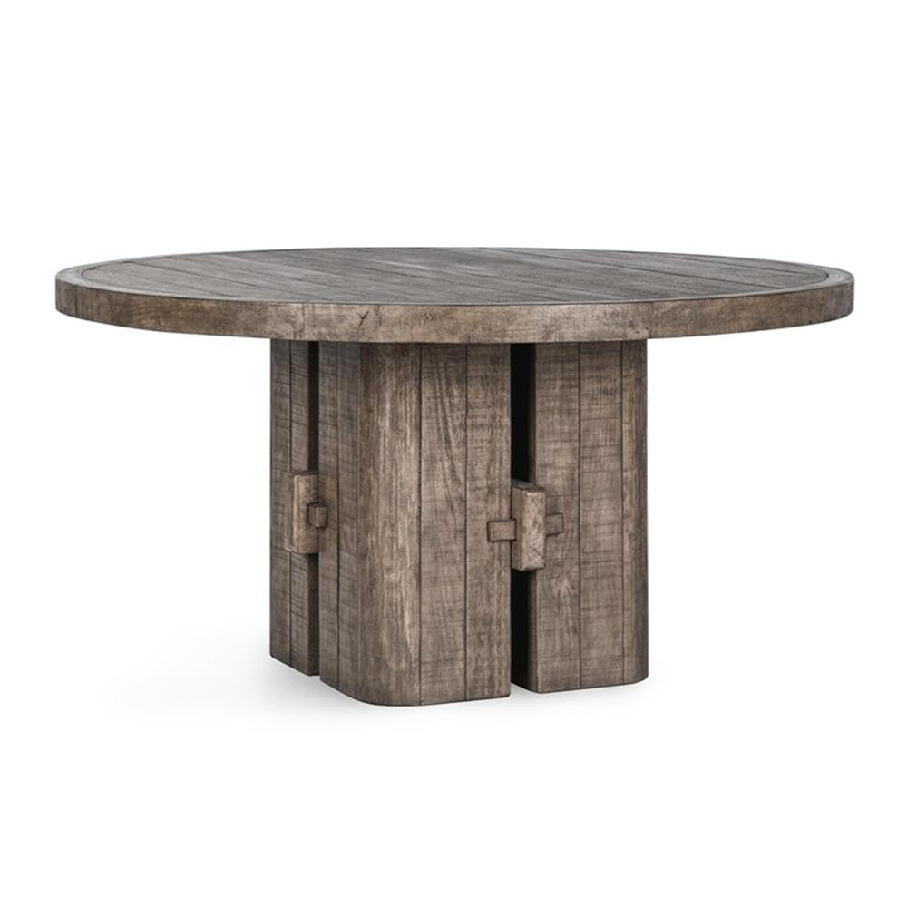 Classic Home Rosemount 60" Reclaimed Pine Wood Round Dining Table in Aged Brown | Amazon (US)
