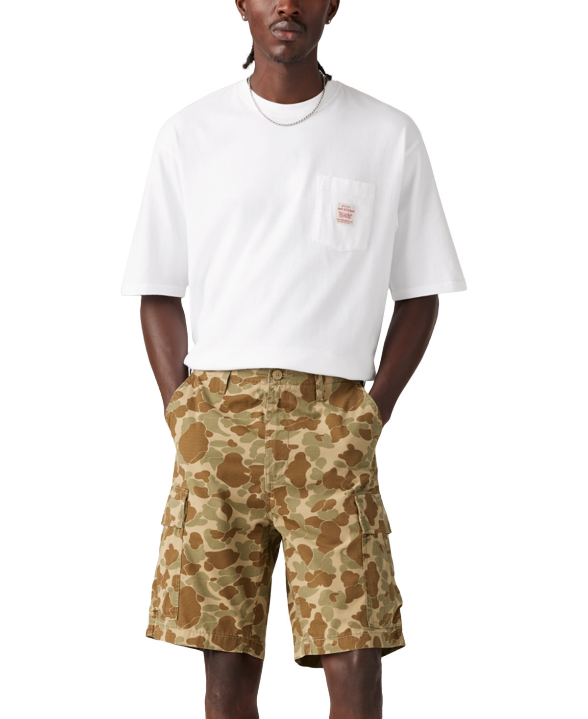 Levi's Men's Carrier 9.5" Cargo Shorts - Camo Harvet Gold | Macy's