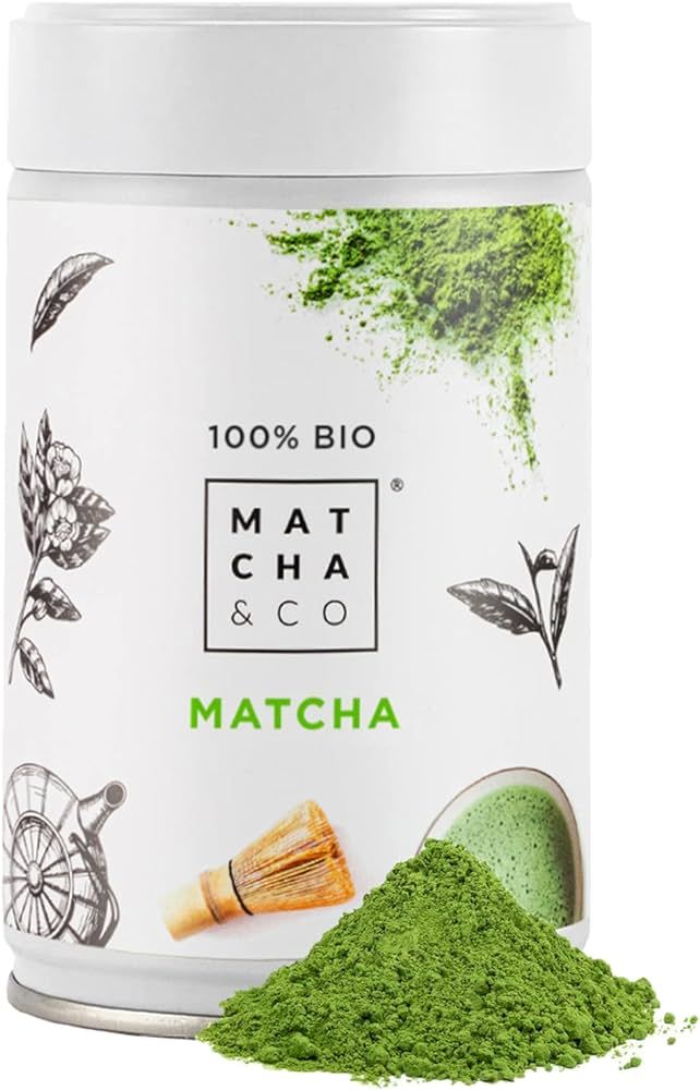 Matcha Tee 100% Bio 80g [Zeremoniengrad]. Bio-Grünteepulver aus Japan. Bio-Matcha-Tee. 100% nat... | Amazon (DE)