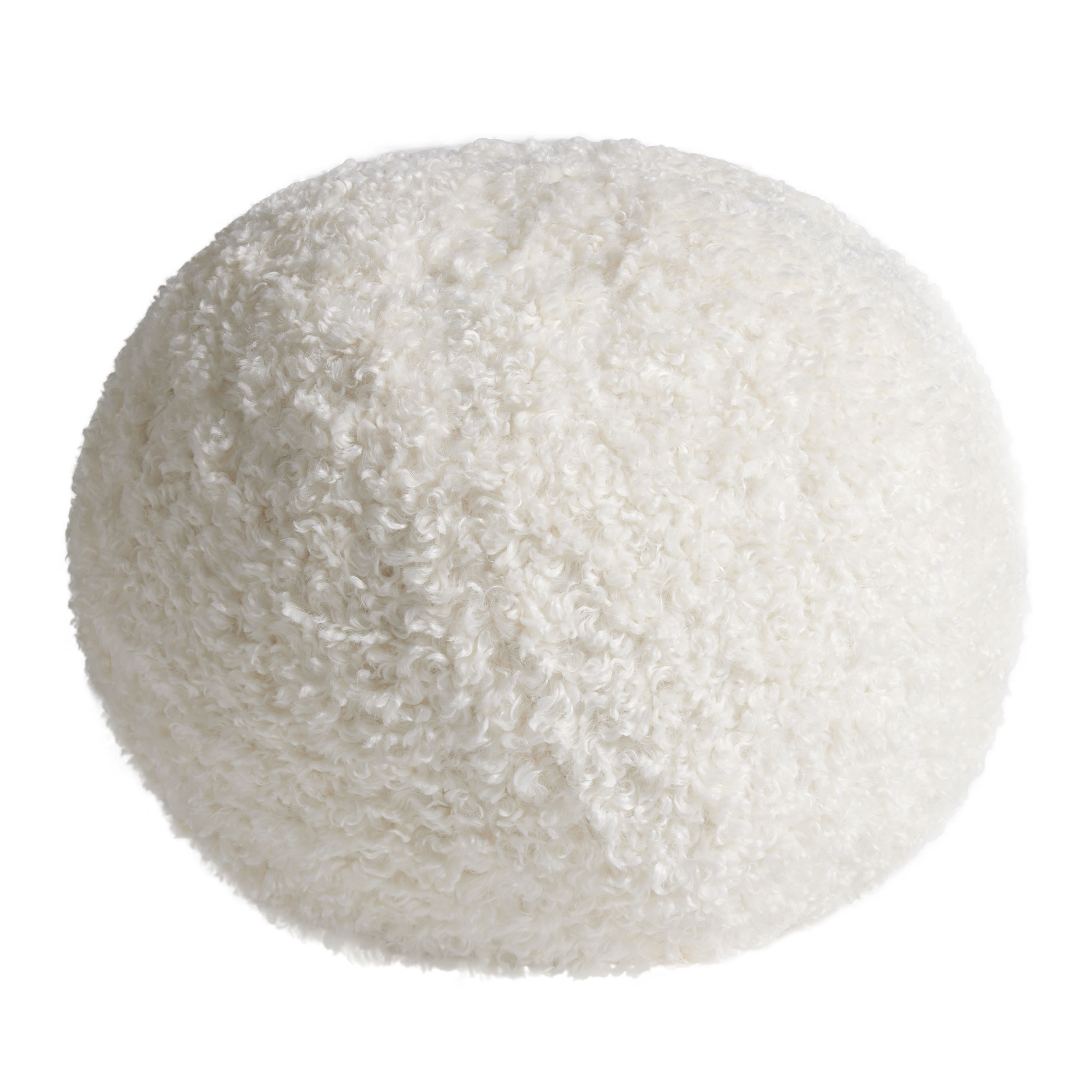 Round Boucle Sphere Throw Pillow | World Market