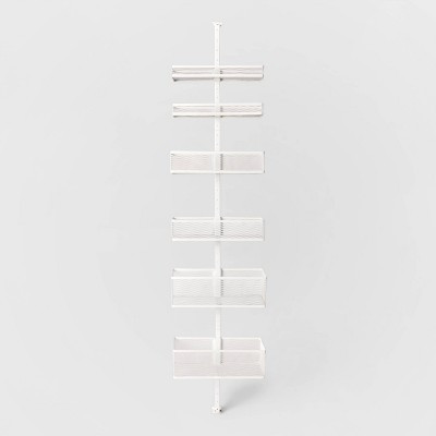 Over the Door Storage Rack with Mesh Baskets - Brightroom™: Metal Frame, Powder-Coated, Universal Storage, White | Target