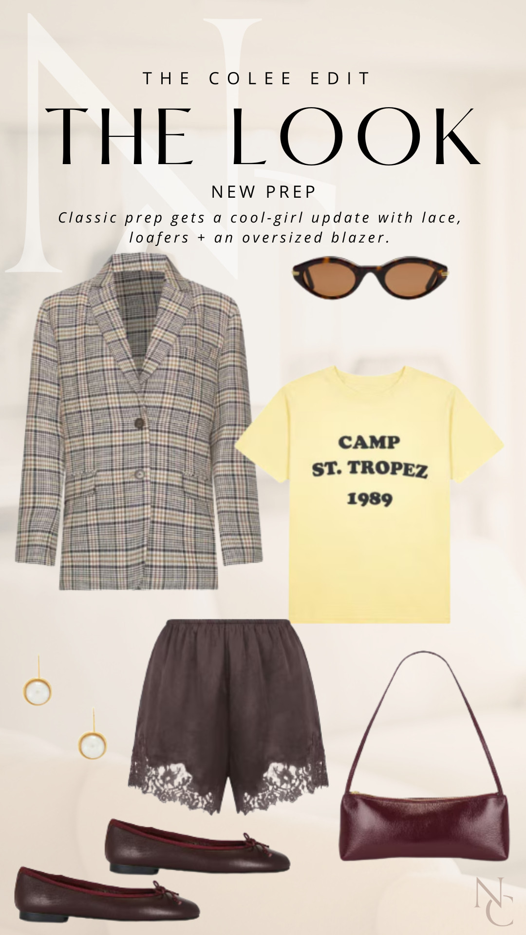 NEW PREP 🤎

Prep school got a glow-up. An oversized plaid blazer + lace shorts + ballet flats with a little burgundy moment? Yes please. Classic, cool and just unexpected enough. Everything linked here. 

 #LTKdayinmylife #LTKgrwm #LTKootd