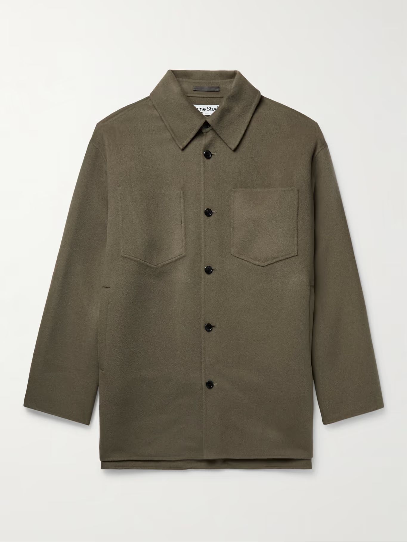 Army green Domen Double-Faced Wool Jacket | ACNE STUDIOS | MR PORTER | Mr Porter (US & CA)