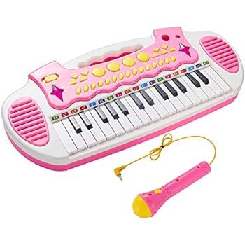 Conomus Piano Toy Keyboard for Kids, 3 4 5 Year Old Girls Birthday Gift , 31 Keys Multifunctional... | Amazon (US)