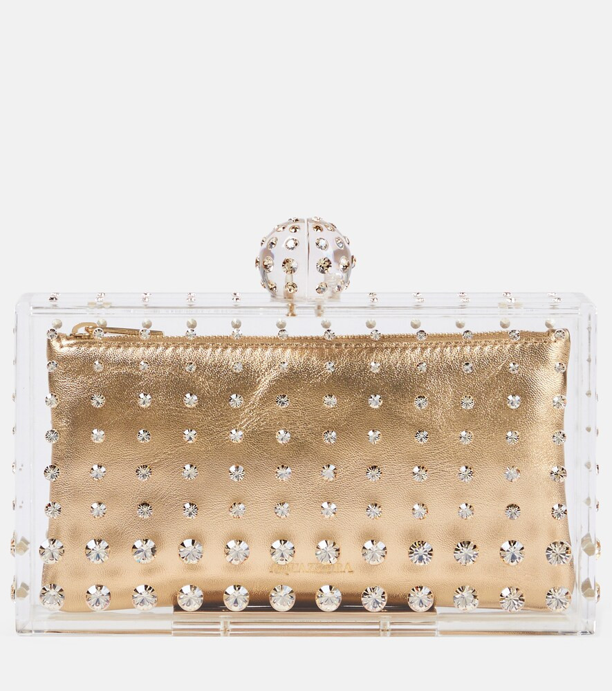 Aquazzura Tequila crystal-embellished clutch | Mytheresa (US/CA)