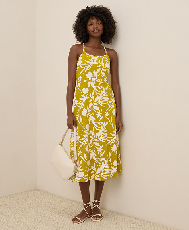 Women’s Fit & Flare Midi Dress made with Organic Cotton | Pact | Pact Apparel