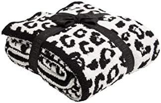 Barefoot Dreams CozyChic® Barefoot in The Wild Throw White/Black One Size | Amazon (US)
