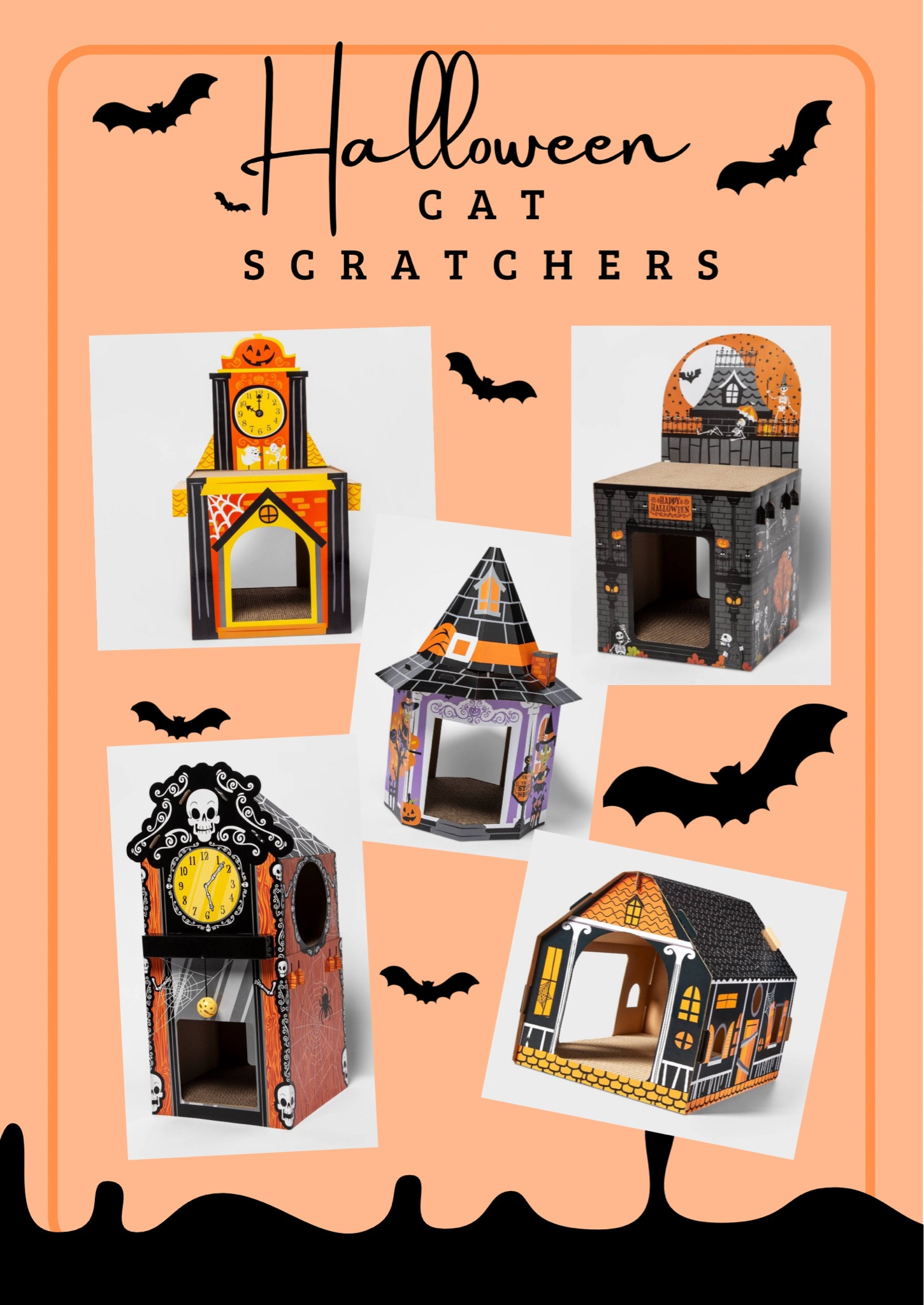 These cat scratchers are a HUGE hit in our home with all 4 cats! Grab one while they’re in stock so you have it for Halloween! 🎃 🦇 