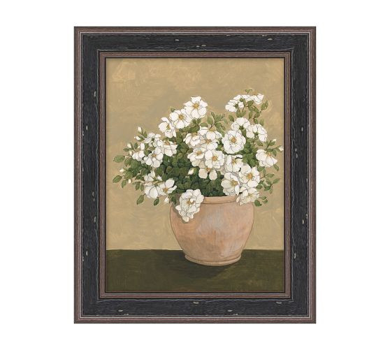 Potted Rose Framed Print by Carleigh Courey | Pottery Barn (US)