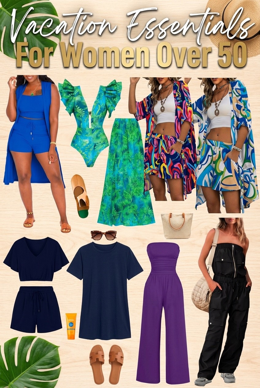 Cute Matching Set Outfit for Poolside Style

This chic blue matching set is the perfect blend of comfort and effortless summer style. Featuring a ribbed crop top, comfy drawstring shorts, and a lightweight sleeveless duster, this outfit is ideal for beach vacations, resort wear looks, poolside lounging, brunch dates, and casual summer outings. Paired with neutral wedge sandals and oversized sunglasses, this look captures the trending coastal vacation aesthetic and elevated everyday fashion vibe Pinterest users are loving right now. Save this outfit inspo for your next tropical getaway, summer capsule wardrobe, or European summer vacation style guide.

Comment SHOP below to receive a DM with the link to this post on my LTK ⬇ https://liketk.it/6cRwJ

#LTKootd #LTKgrwm #LTKOver40