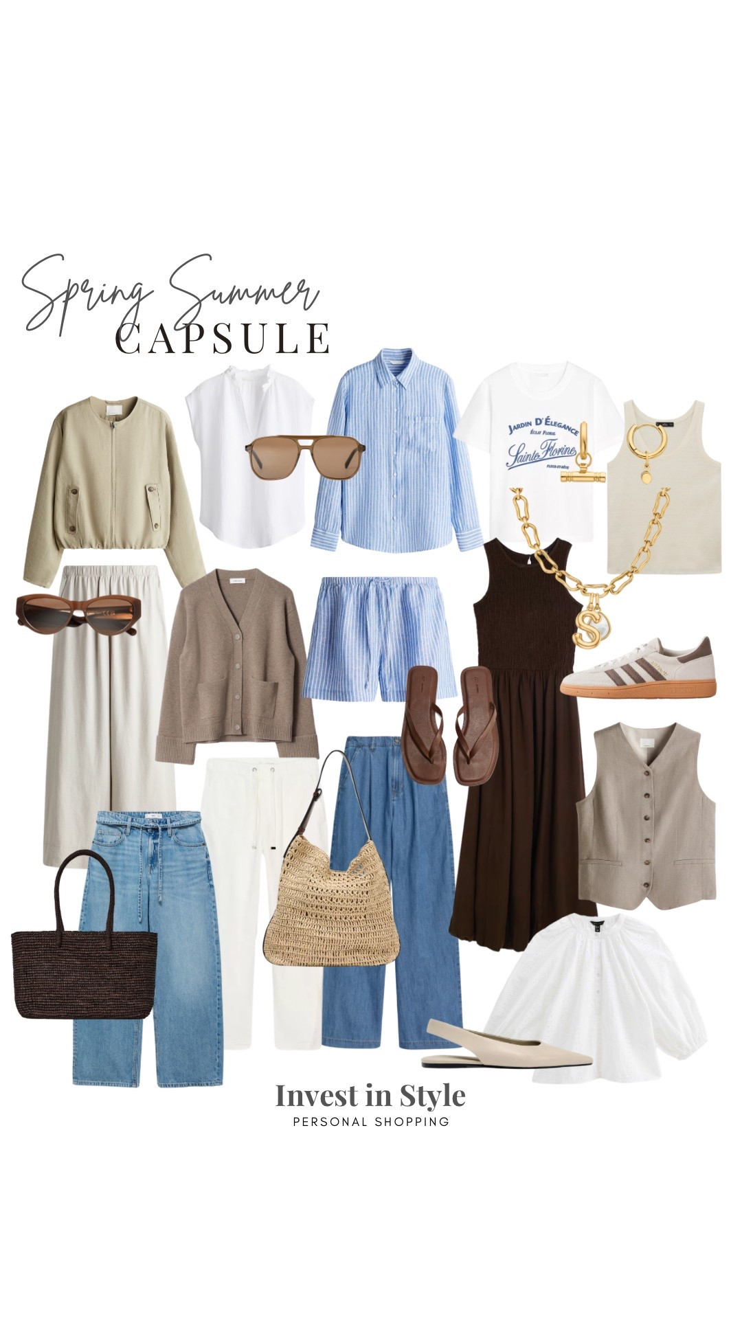 Putting together a small &  flexible spring summer capsule … 
Maybe you need some outfit inspiration, are missing a few pieces or are looking to rebuild your wardrobe and have no clue where to start. I hope this helps …. 

Spring summer outfits
Capsule wardrobe 
Summer dress
Linen 

River island 
H&M
Zara
Mango
Cos 

#LTKAprilSpotlight #LTKsummer #LTKspring