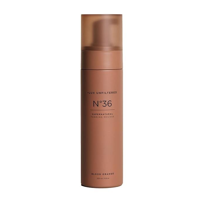 + Lux Unfiltered N°36 Supernatural Tanning Mousse Foam - Blood Orange Scent - Full Body Self Tan... | Amazon (US)