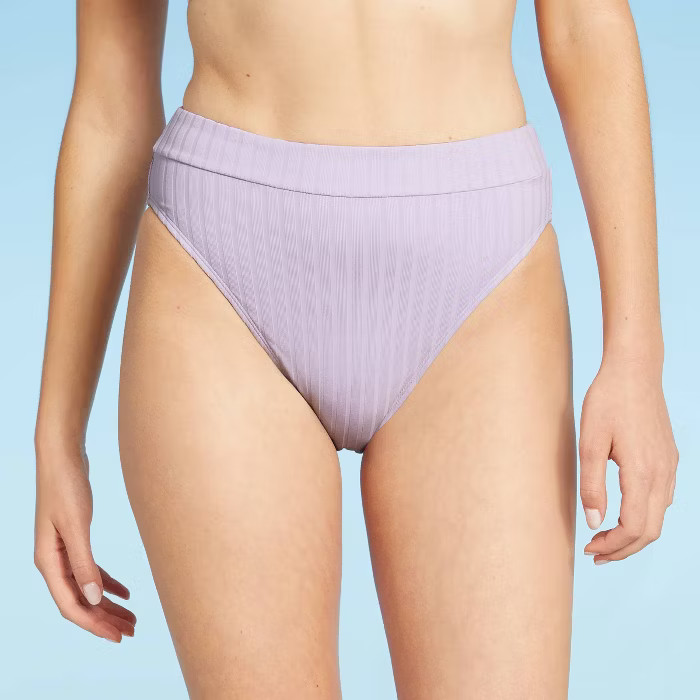 Juniors' Ribbed High Leg High Waist Bikini Bottom - Xhilaration™ | Target