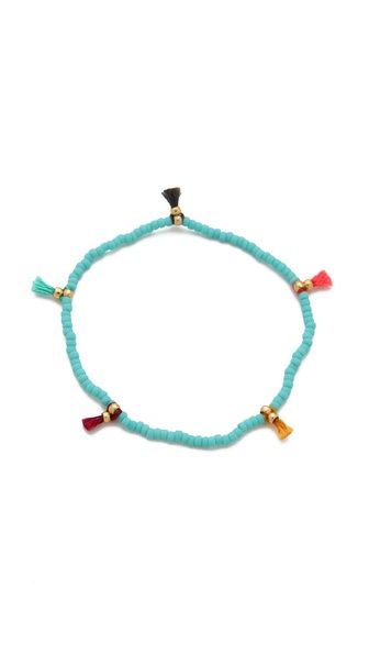 Shashi Lilu Seed Bracelet - Turquoise | Shopbop