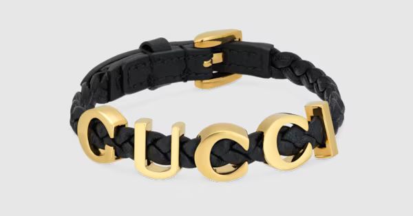 Leather 'Gucci' bracelet | Gucci (US)