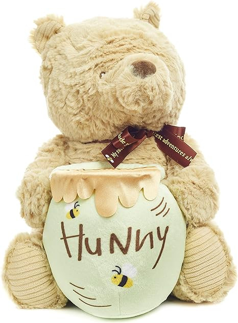 KIDS PREFERRED Disney Baby Classic Pooh Waggy - Musical Plush Stuffed Animal, 13 Inches , Brown | Amazon (US)