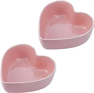Wait Fly 2pcs Heart-Shaped Bowls for Salad Soup Snack Dessert Household Cooking Bowls for Home Ki... | Amazon (US)
