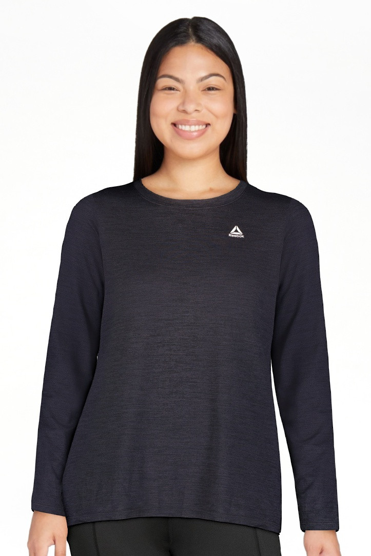 Reebok Women's and Women's Plus Legacy Performance Long Sleeve T-Shirt, Sizes XS-4X | Walmart (US)