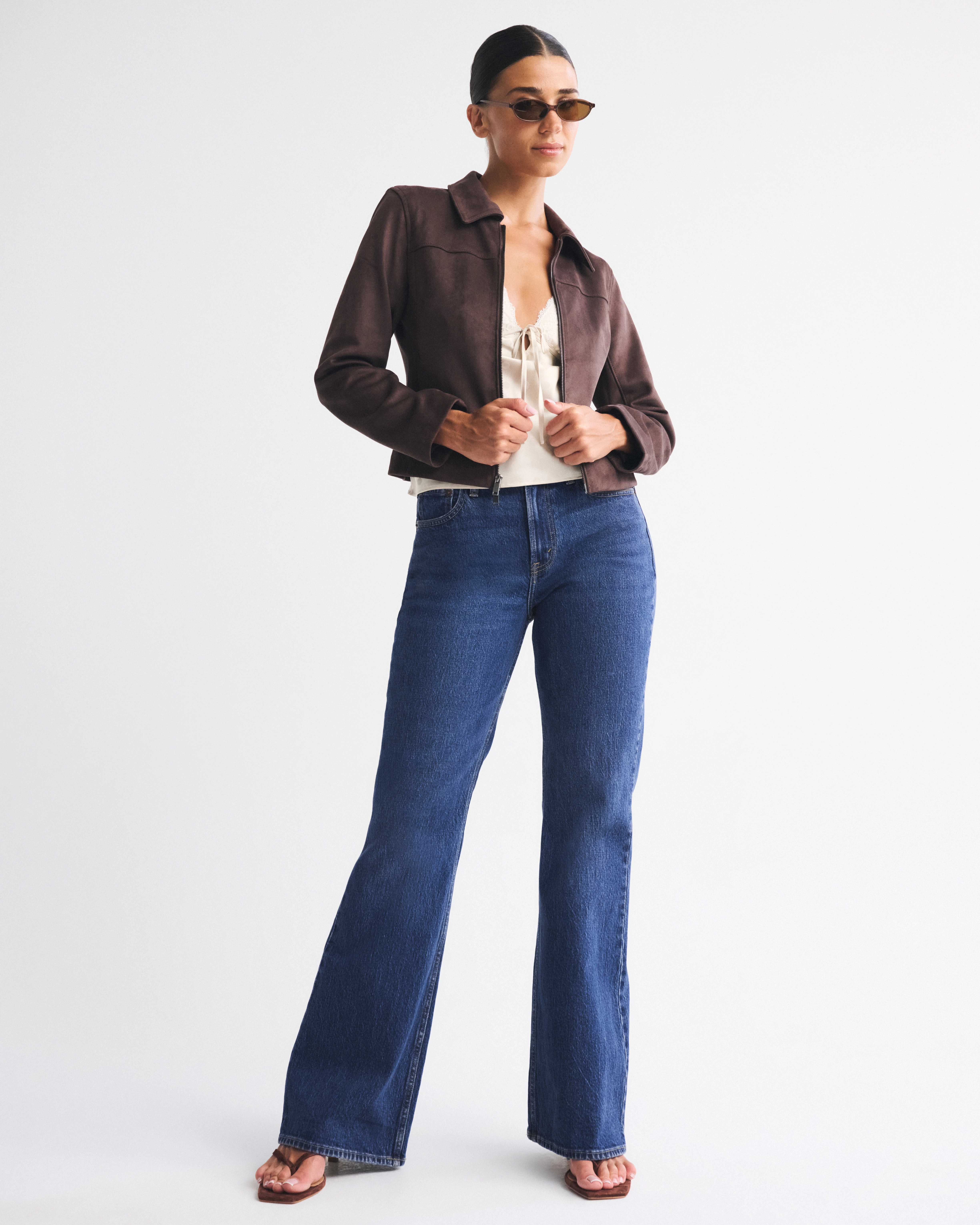 Curve Love High Rise Flare Jean | Abercrombie & Fitch (US)