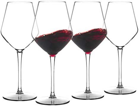 Amazon.com | MICHLEY Unbreakable Stemmed Wine Glass 100% Tritan Plastic Dishwasher available Glas... | Amazon (US)