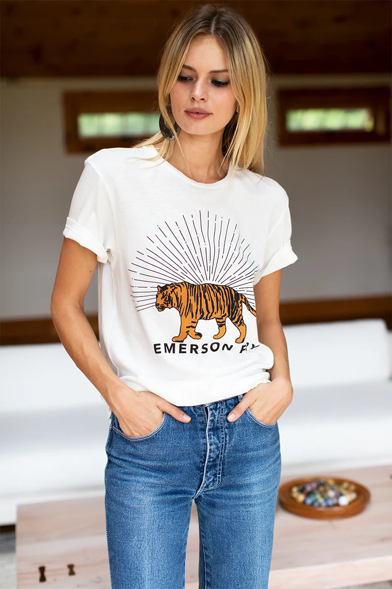 Tiger Tee - Ivory | Emerson Fry