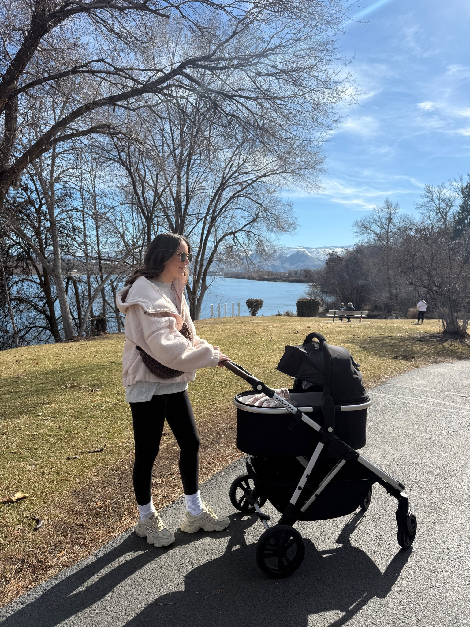 End of winter walks☀️ wearing a size small pullover and size 2 leggings

Postpartum | mom | first time mom | mockingbird stroller | 

#LTKBaby