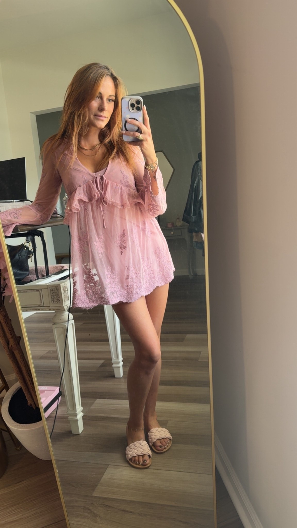 Spring vibes with pink lace and sandals 🩷

#LTKdayinmylife #LTKootd #LTKgrwm