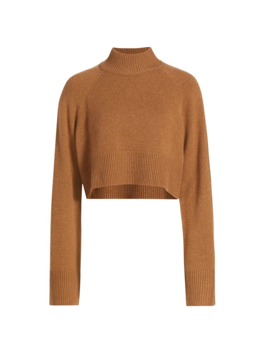 Garrett Cashmere Cropped Turtleneck Sweater | Saks Fifth Avenue