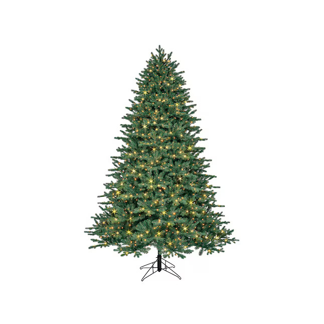 GE 7.5-ft Aspen fir Pre-lit Artificial Christmas Tree with Multicolor LED Lights | Lowe's