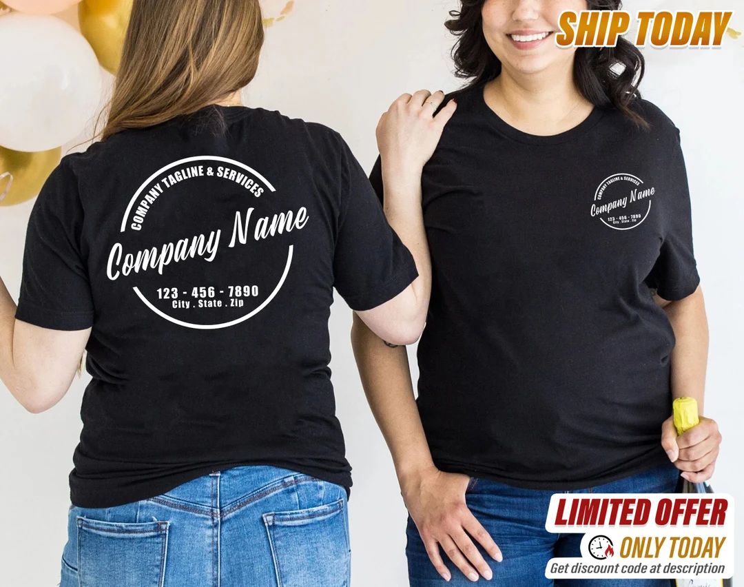 Company Shirts,Business Shirts,Custom Logo Shirt,Custom Business Shirts,Business Shirts With Logo,Cu | Etsy (US)