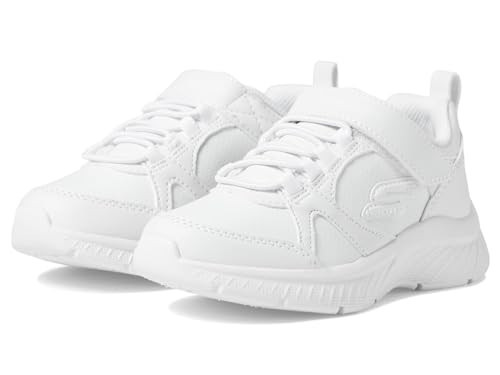 Skechers Kids Microspec Plus Sneaker, White, 10.5 Little Kid | Amazon (US)