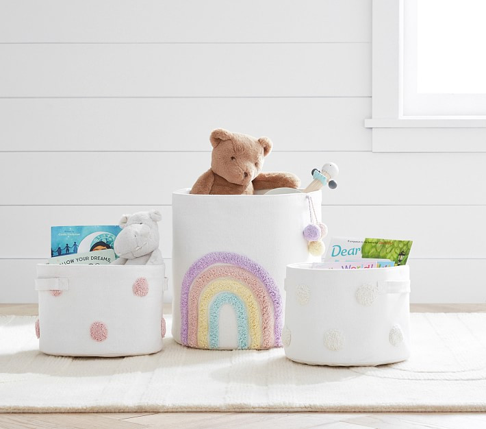 Embroidered Storage Bin Collection | Pottery Barn Kids