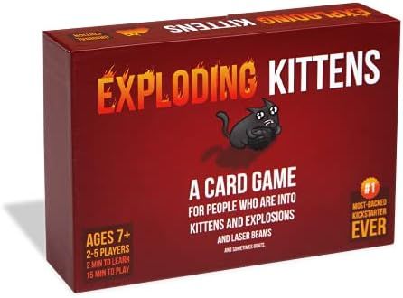 Exploding Kittens Original Edition - Card Games for Adults Teens & Kids - Fun Family Games - A Ru... | Amazon (US)