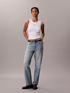High Rise Straight Jeans | Calvin Klein | Calvin Klein (US)