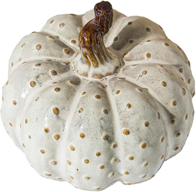 VOSAREA 1pc Ceramic Pumpkin Ornaments Halloween Props Glass Figurines Faux Plant Decor Glass Frui... | Amazon (US)