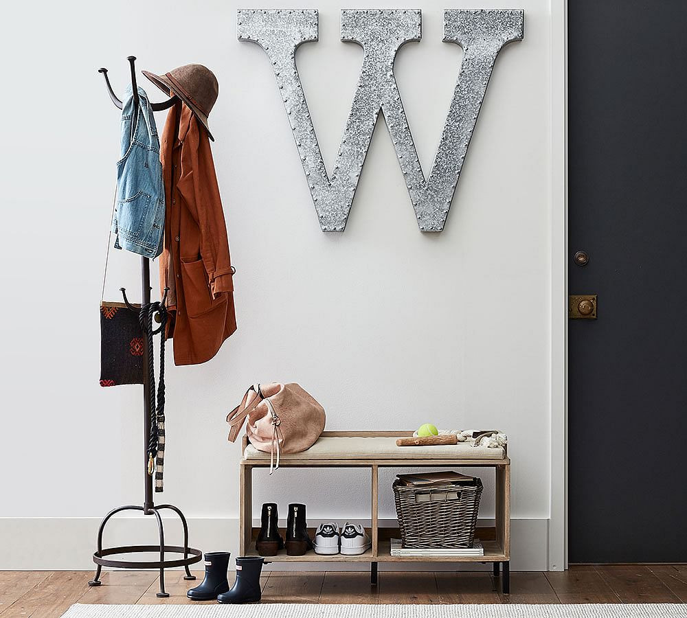 Cast Metal Standing Coat Rack | Pottery Barn (US)