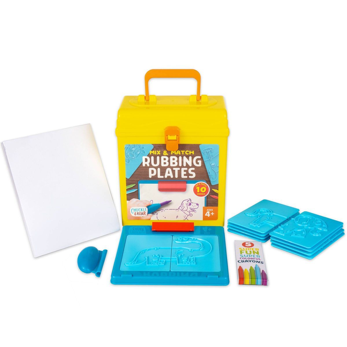Mix & Match Rubbing Plates with 5 Crayons - Chuckle & Roar | Target