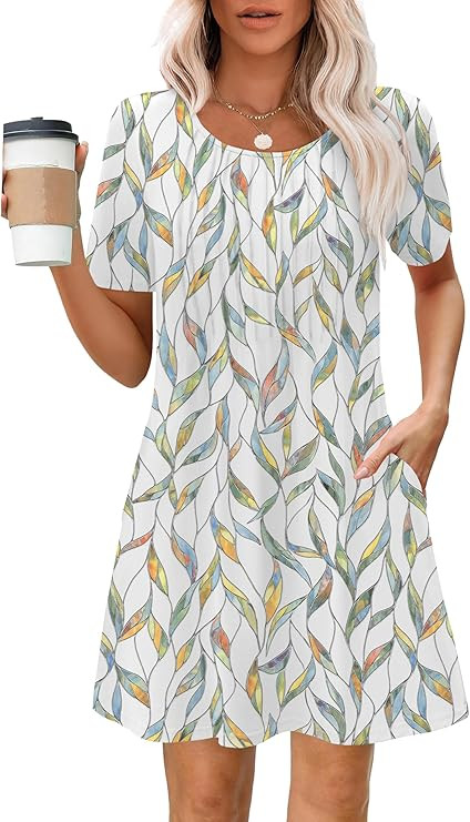 MixShe Summer Dresses for Women Casual Spring Midi Dress S-XXXL | Amazon (US)
