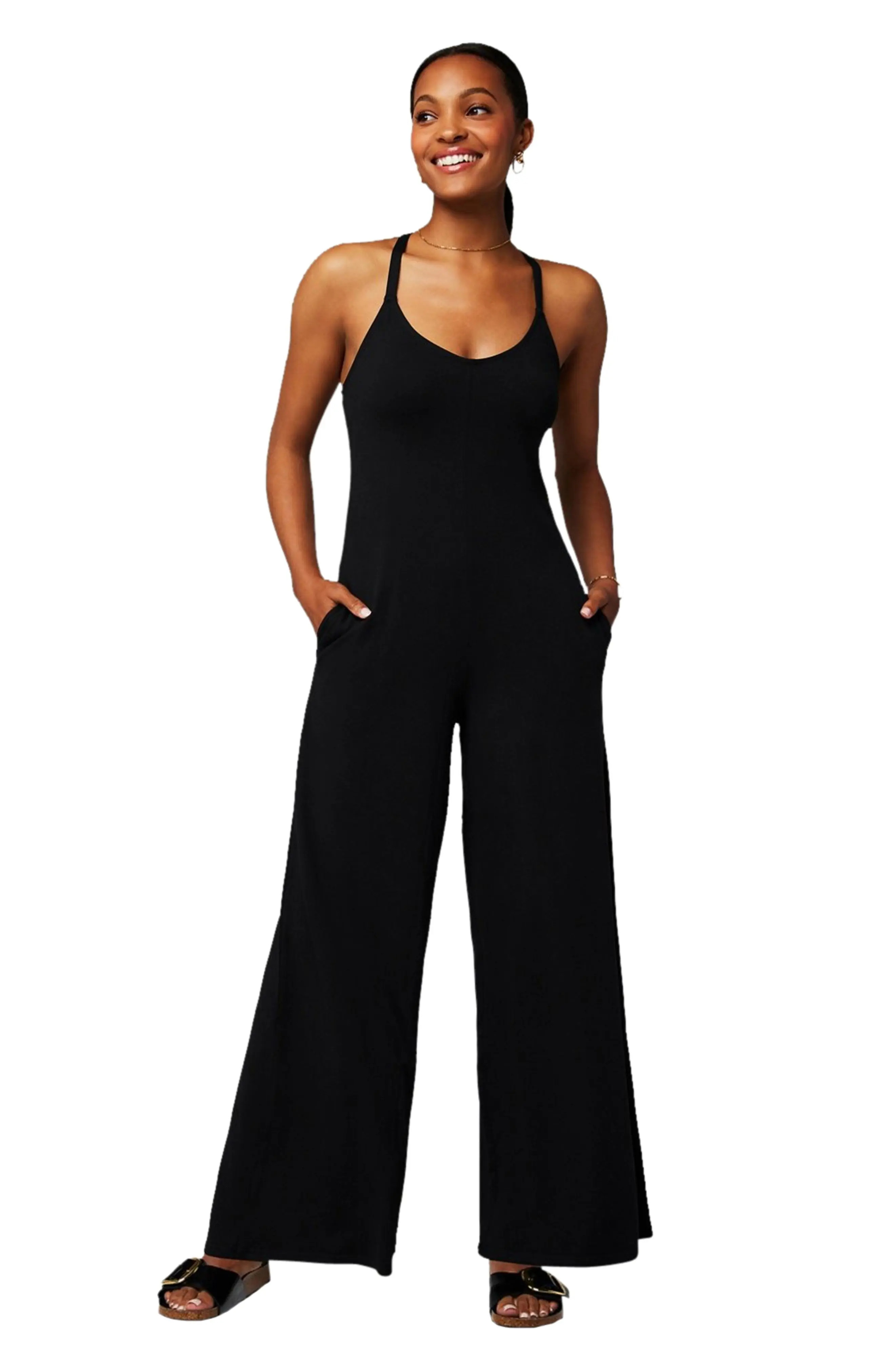 Cloud Jersey Wide Leg Jumpsuit (Women) | Nordstrom | Nordstrom