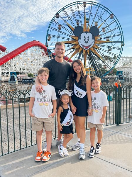 Matching family outfits for Disneyland! We grab everything from Abercrombie and everything runs TTS. I’m wearing a petite small in this black athletic dress 

#LTKfamily #LTKtravel #LTKunder50