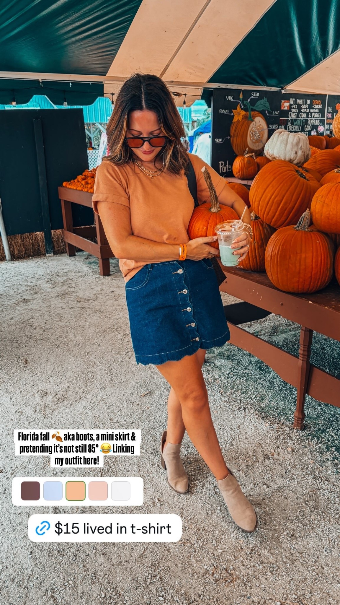 Florida fall 🍂 aka boots, a mini skirt & pretending it’s not still 85° 😂 Linking my outfit here!

#LTKootd #LTKSeasonal #LTKSaleAlert