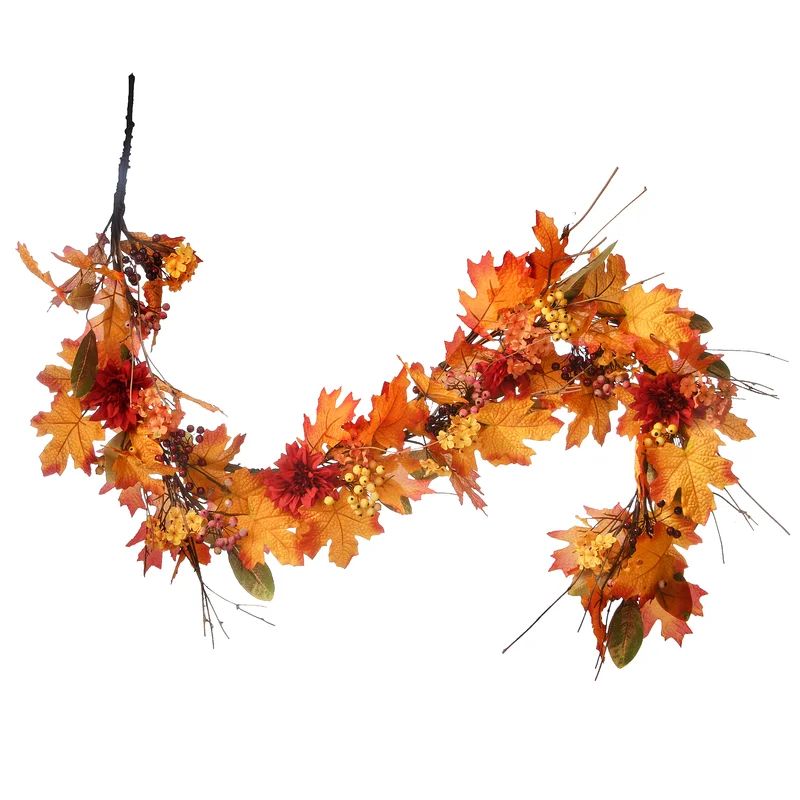 5' Harvest Maple Leaf Garland | Wayfair North America
