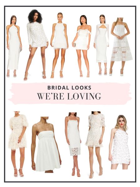Bridal Looks we’re loving 🤍

bridal shower dress, rehearsal dinner dress, white dress, white dresses, bachelorette party dress

#LTKwedding
